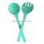 Ecological pretty design low price bamboo fiber spoon green