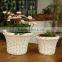 Cheap wicker woven garden flower pot