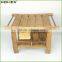 Bamboo Shower Bench Storage Shelf Bathroom Seat Homex BSCI/Factory