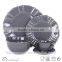 embossed solid color 16pcs dinnerware set