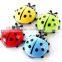 plastic Ladybug strong sucker wall mount toothbrush holder toothpaste holder
