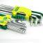BERRYLION CRV steels 9pcs hex key wrench long arm leng set with polished design