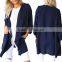 Women Chiffon Long Sleeve Coat Waterfall Trench Cape Tops Midi Cardigan Jacket