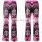 Boho printed stretchy bell bottom trousers