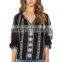 2016 nice design beautiful embellish blouse new pattern for women