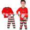 Cheap Wholesale Fashion Nightwear Cotton Kids Christmas Pajama sets