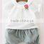 2017 latest fashion unique birthday cute breathable kids wear skirts children girl baby clothes clothing set