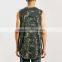 Mens camouflage surf tank mens sleeveless vest