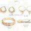 Combo Set Of Jewelry for USD $ 150 With Free Shipping consists of Three Tone Plated Bangle, Bangle Earrings, Hoops, Rings, etc.