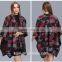 Female Bohemia Camouflage Knitted Acrylic Cardigans Kimono Plaid Cape Poncho Wool Scarf Shawl Women Lady