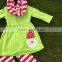 FALL OUTFITS Girls Christmas Pant Sets 3 Pieces Scarf Sets Kids Santa Clothes Kids Green Top Sets Persnickety Girls