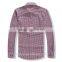 Yiwu factory low price customise plaid long sleeve oversized shirt for men