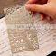 Multifunctional Metal Bookmark Ruler /Planner,Scrapbooking templates