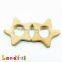 EN71 Approved Organic Zelkova Wood Animal Shape Baby Wooden Teether