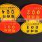 high visibility glow in the dark 3m black reflective letter stickers