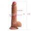 Double Layer Silicone Lifelike Real Skin Feeling Dildo Penis 21 cm
