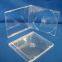 10.4mm Plastic CD case Plastic CD box plastic cd cover Single square with Transparent Tray(YP-A101)