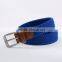 new cheap knitted leather belt cloth braided belt woven braided elastic belt