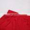 Breathable Red Jogging Pants Custom Made Soccer Shorts