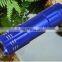 AAA batteries aluminum 9 leds logo mini flashlight w/lanyard strap(various color optional,CE,RoHS approval)