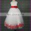 CE817 Latest Style Real Sample Made In China Red White Flower Girl Dresses