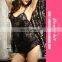 Three colors hot sales sexy transparent babydoll lingerie