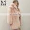 2017 New Latest Girls Fox Fur Coat With Trim / Ladies Short Coat Design