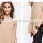 2017 New Design Women Elegant Turtleneck Chiffon Blouse Sleeveless Shirt