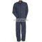 Custom Work Uniform Dark Blue Cotton Coverall for Men/ Protective Safety Working Coverall For Work Wear/l