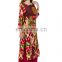 Viscose material Embroidred long length 3/4 sleeve designer lady kurti