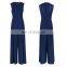 T-JP521 Guangzhou Navy Blue Latest Fashion Woman Unique Design Jumpsuit