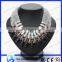 Black fashion chain metal necklace, wholesale chunky statement necklace(JNK0348)