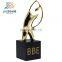 High quality zinc alloy material 999gold plating customized made size replica grammy metal award trophy