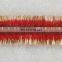 Fashion cotton red fringe tassel with gold lurex trimming for dresses