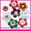 hdt332 wholesale plastic rivet leather flower studded for decoration