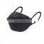 Disposable Flat Fold Black Dust Mask Non Woven Beauty Custom Anti Haze Respirator