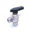 Panel type 90 degree angle stainless steel single check mini ball valve