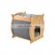 Functional Kitty Wooden Scratcher House With Plush Cushion Toy Ball Cat Furniture