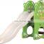 Small-scale kids  plastic swings pool slide