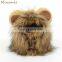 Pet Costume Lion Mane Wig for Dog Cat Halloween Dress Up With Ears