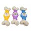 Pet products 2020 cheap price straw material dog bone toy  interactive toy for dog chewing