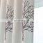 Manufacture wholesale custom simple cotton and linen printed semi-shading bedroom living room curtain and window screen