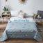 2020 summer newest design 100% polyester lightweight wholesale price reactive printing floral soft breathable summer blanket