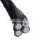 Single 2 3 4 Core Overhead Bundled Cable 11kv 3x50mm2 70mm2 500mm2 PE Insulated Power Cable 0.6/1kv  XLPE ABC Cable
