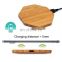 Wireless Charger 2019 new arrivals mobile phone Charging Station For iPhone Wireless Charging Round wooden wireless charger