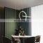 Nordic light luxury restaurant light net red ins new black gold ring combination shape LED eye protection chandelier