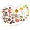 Multicolor Irregular Swirl lollipops Fruit Jelly Candy Making Machine