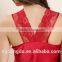 Roya Red Luxury Short Satin Silk Women Robe /Sexy Elegant Silk Nightgown
