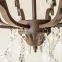 USA style LED crystal Pendant Light & iron pendant lamp used for home