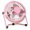 Mini Metal Table Fan USB Quiet Desk Fan Retro Design with on/off Switch USB fan
